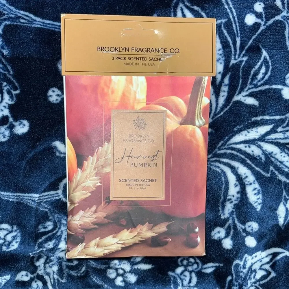NWT! 2pc Home Fragrance “Harvest Pumpkin” Votives & Scented Sachets Set
